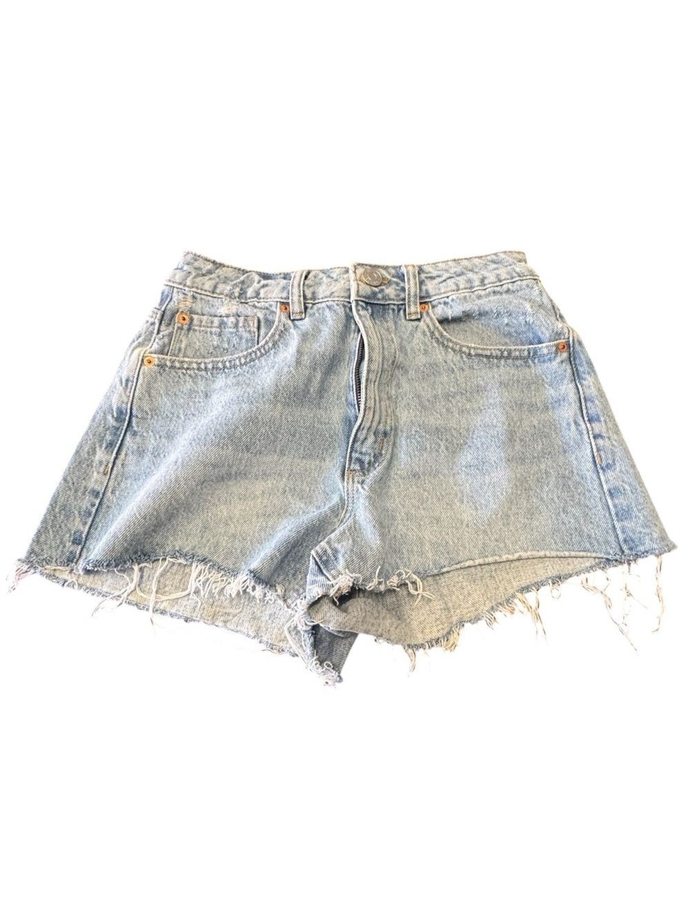 Garage High-Waist Light Blue Denim Cutoff Jean Shorts Women’s 26